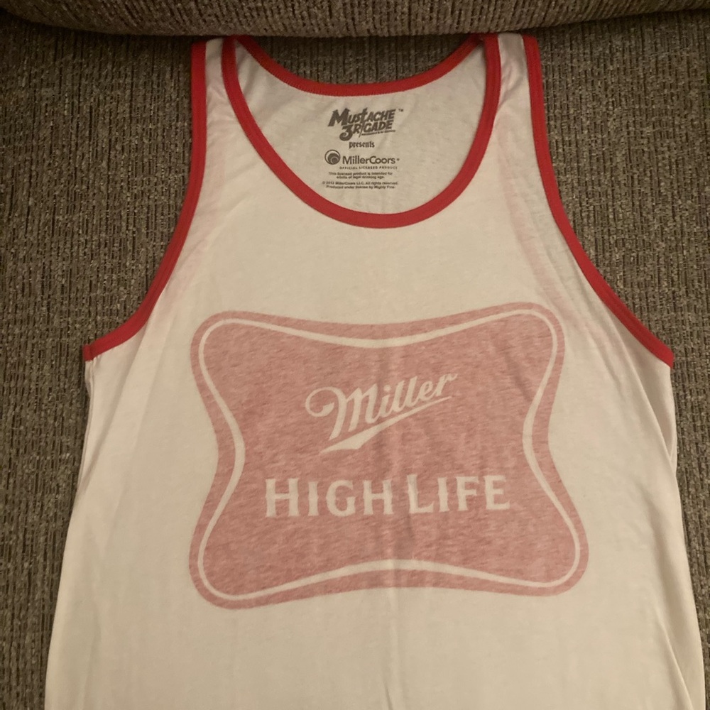 Mighty Fine White and Red Graphic Tee
